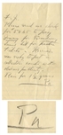 Franklin D. Roosevelt Autograph Note Signed FDR & Autograph Letter Signed to His Son